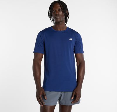 New Balance - T-shirt męski sportowy bez wzorów ze sklepu: New Balance Poland w kategorii: T-shirty męskie - zdjęcie 08F3FC-30B-10813_3216654