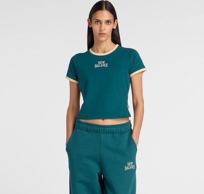 Bluzka damska z napisem sportowa New Balance ze sklepu: New Balance Poland w kategorii: Bluzki damskie - zdjęcie 08F3FC-30B-10813_3216682