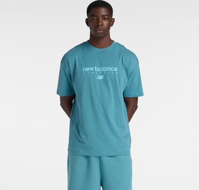 T-shirt męski na lato New Balance ze sklepu: New Balance Poland w kategorii: T-shirty męskie - zdjęcie 08F3FC-30B-10813_3216729