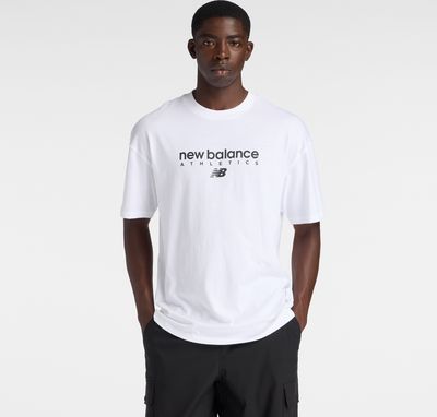 T-shirt męski wiosenny New Balance ze sklepu: New Balance Poland w kategorii: T-shirty męskie - zdjęcie 08F3FC-30B-10813_3217191