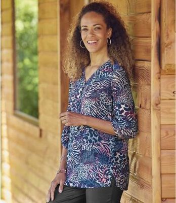 Bluzka damska elegancka Atlas For Men ze sklepu: Atlas For Men w kategorii: Bluzki damskie - zdjęcie 15A918-39C-13902_16915349