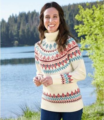 Sweter damski Atlas For Men ze sklepu: Atlas For Men w kategorii: Swetry damskie - zdjęcie 15A918-39C-13902_18251392