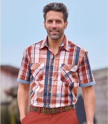 Koszula męska casual Atlas For Men ze sklepu: Atlas For Men w kategorii: Koszule męskie - zdjęcie 15A918-39C-13902_18251768