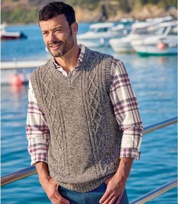 Atlas For Men - Sweter męski ze sklepu: Atlas For Men w kategorii: Swetry męskie - zdjęcie 15A918-39C-13902_18251795