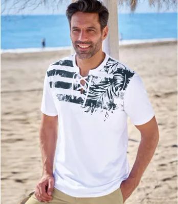 T-shirt męski na lato Atlas For Men ze sklepu: Atlas For Men w kategorii: T-shirty męskie - zdjęcie 15A918-39C-13902_18461444