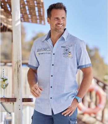 Koszula męska casual Atlas For Men ze sklepu: Atlas For Men w kategorii: Koszule męskie - zdjęcie 15A918-39C-13902_18624488