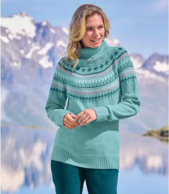 Sweter damski zimowy Atlas For Men ze sklepu: Atlas For Men w kategorii: Swetry damskie - zdjęcie 15A918-39C-13902_18624604