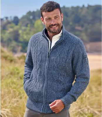 Atlas For Men - Bluza męska casual ze sklepu: Atlas For Men w kategorii: Bluzy męskie - zdjęcie 15A918-39C-13902_18624978