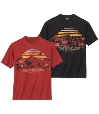 T-shirt męski w nadruki Atlas For Men ze sklepu: Atlas For Men w kategorii: T-shirty męskie - zdjęcie 15A918-39C-13902_18625519