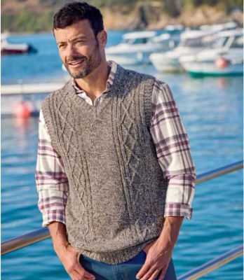 Sweter męski Atlas For Men ze sklepu: Atlas For Men w kategorii: Swetry męskie - zdjęcie 15A918-39C-13902_18625631