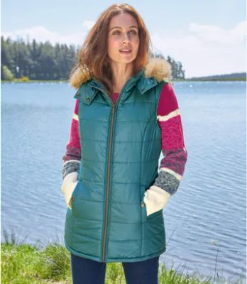 Kamizelka damska jesienna Atlas For Men ze sklepu: Atlas For Men w kategorii: Kamizelki damskie - zdjęcie 15A918-39C-13902_18625861