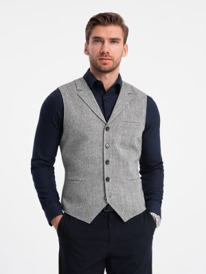 Kamizelka męska elegancka Ombre Clothing ze sklepu: ombre w kategorii: Kamizelki męskie - zdjęcie 2F79836-D9D-2071_124319
