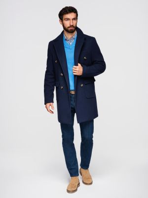 Płaszcz męski jesienny Ombre Clothing ze sklepu: ombre w kategorii: Płaszcze męskie - zdjęcie 2F79836-D9D-2071_127019