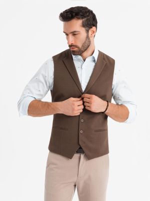 Ombre Clothing - Kamizelka męska jesienna ze sklepu: ombre w kategorii: Kamizelki męskie - zdjęcie 2F79836-D9D-2071_128305