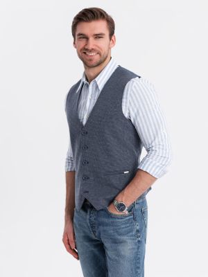 Kamizelka męska elegancka Ombre Clothing ze sklepu: ombre w kategorii: Kamizelki męskie - zdjęcie 2F79836-D9D-2071_128311
