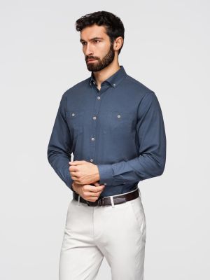 Ombre Clothing - Koszula męska na wiosnę ze sklepu: ombre w kategorii: Koszule męskie - zdjęcie 2F79836-D9D-2071_128404