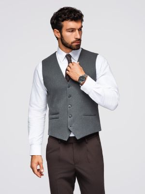Kamizelka męska na jesień Ombre Clothing ze sklepu: ombre w kategorii: Kamizelki męskie - zdjęcie 2F79836-D9D-2071_128835