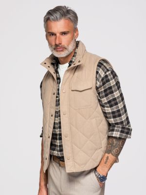 Ombre Clothing - Kamizelka męska casual ze sklepu: ombre w kategorii: Kamizelki męskie - zdjęcie 2F79836-D9D-2071_129262