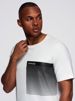 T-shirt męski Ombre Clothing ze sklepu: ombre w kategorii: T-shirty męskie - zdjęcie 2F79836-D9D-2071_129455