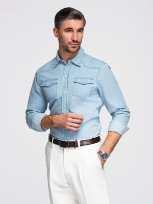 Koszula męska na wiosnę Ombre Clothing ze sklepu: ombre w kategorii: Koszule męskie - zdjęcie 2F79836-D9D-2071_133598