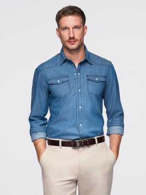 Koszula męska jesienna Ombre Clothing ze sklepu: ombre w kategorii: Koszule męskie - zdjęcie 2F79836-D9D-2071_133598