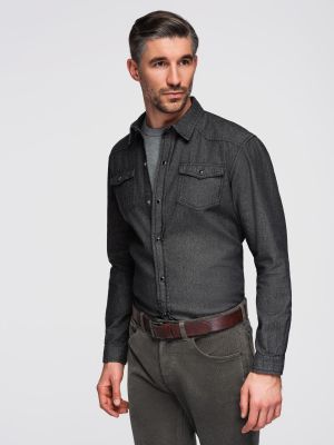 Koszula męska jesienna Ombre Clothing ze sklepu: ombre w kategorii: Koszule męskie - zdjęcie 2F79836-D9D-2071_133598