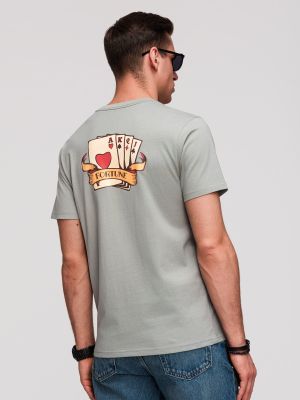 Ombre Clothing - T-shirt męski casual ze sklepu: ombre w kategorii: T-shirty męskie - zdjęcie 2F79836-D9D-2071_154296