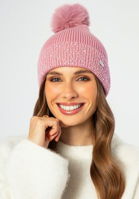 Czapka zimowa damska jesienny WITTCHEN ze sklepu: WITTCHEN w kategorii: Czapki zimowe damskie - zdjęcie 360172-0C5-11295_99-HF-205-P