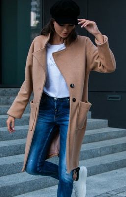 Płaszcz damski elegancki Roco ze sklepu: intimiti.pl w kategorii: Płaszcze damskie - zdjęcie 3B4B001-93A-4736_134263