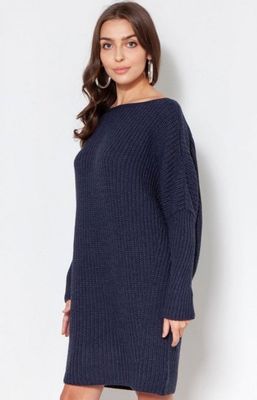 Sweter damski bez wzorów Lanti ze sklepu: intimiti.pl w kategorii: Swetry damskie - zdjęcie 3B4B001-93A-4736_165603