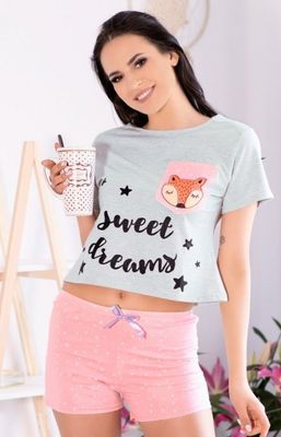 Piżama młodzieżowy letni LivCo Corsetti ze sklepu: intimiti.pl w kategorii: Piżamy damskie - zdjęcie 3B4B001-93A-4736_173567