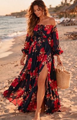 Sukienka w stylu boho Roco ze sklepu: intimiti.pl w kategorii: Sukienki - zdjęcie 3B4B001-93A-4736_175865