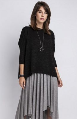 Sweter damski casualowy bez wzorów MKM ze sklepu: intimiti.pl w kategorii: Swetry damskie - zdjęcie 3B4B001-93A-4736_178149