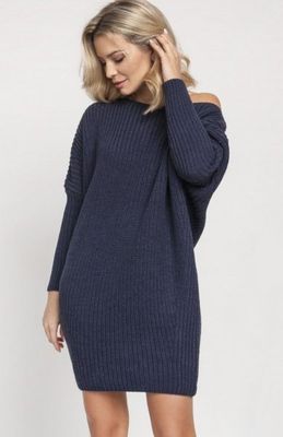 Sweter damski bez wzorów MKM ze sklepu: intimiti.pl w kategorii: Swetry damskie - zdjęcie 3B4B001-93A-4736_178220