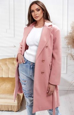 Płaszcz damski elegancki Lola Fashion ze sklepu: intimiti.pl w kategorii: Płaszcze damskie - zdjęcie 3B4B001-93A-4736_184357