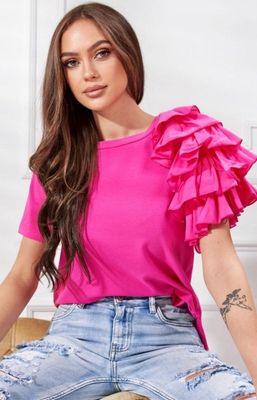 Bluzka damska bez wzorów Lola Fashion ze sklepu: intimiti.pl w kategorii: Bluzki damskie - zdjęcie 3B4B001-93A-4736_184364