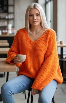 Fobya - Sweter damski na zimę ze sklepu: intimiti.pl w kategorii: Swetry damskie - zdjęcie 3B4B001-93A-4736_194594