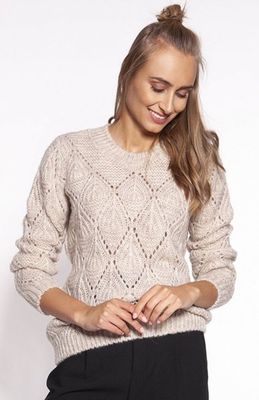 Sweter damski z koronką MKM ze sklepu: intimiti.pl w kategorii: Swetry damskie - zdjęcie 3B4B001-93A-4736_209273