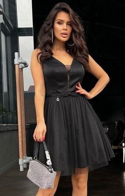 Sukienka bez wzorów elegancka Bicotone ze sklepu: intimiti.pl w kategorii: Sukienki - zdjęcie 3B4B001-93A-4736_211087