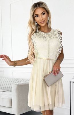 Sukienka elegancka na wiosnę Numoco ze sklepu: intimiti.pl w kategorii: Sukienki - zdjęcie 3B4B001-93A-4736_218993