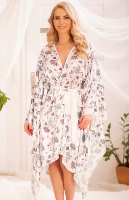 Kalimo - Szlafrok damski na wiosnę casual ze sklepu: intimiti.pl w kategorii: Szlafroki damskie - zdjęcie 3B4B001-93A-4736_219334
