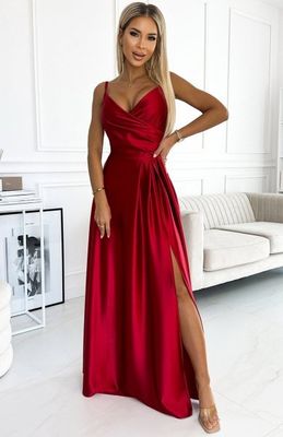 Sukienka gładka elegancka Numoco ze sklepu: intimiti.pl w kategorii: Sukienki - zdjęcie 3B4B001-93A-4736_223162