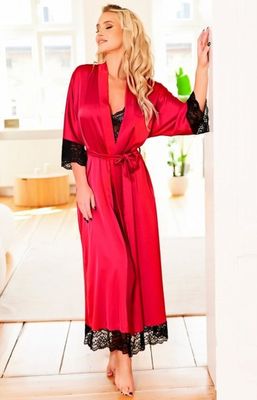 Kalimo - Szlafrok damski elegancki ze sklepu: intimiti.pl w kategorii: Szlafroki damskie - zdjęcie 3B4B001-93A-4736_225479