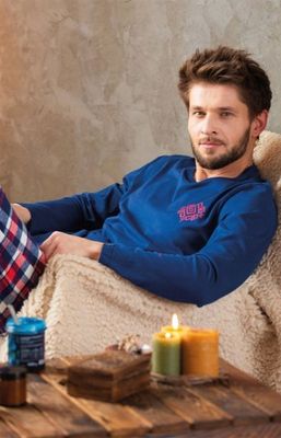 Piżama męska z haftem casual Key ze sklepu: intimiti.pl w kategorii: Piżamy męskie - zdjęcie 3B4B001-93A-4736_237923