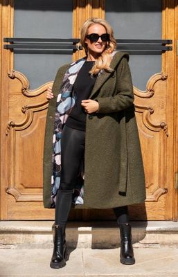 Płaszcz damski casual AWAMA ze sklepu: intimiti.pl w kategorii: Płaszcze damskie - zdjęcie 3B4B001-93A-4736_238415