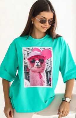 Bluzka damska w nadruki Lara Fashion ze sklepu: intimiti.pl w kategorii: Bluzki damskie - zdjęcie 3B4B001-93A-4736_244888
