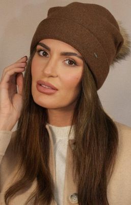 Czapka zimowa damska casual Kamea ze sklepu: intimiti.pl w kategorii: Czapki zimowe damskie - zdjęcie 3B4B001-93A-4736_250309