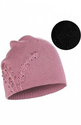 Moraj - Czapka zimowa damska casualowa z haftem ze sklepu: intimiti.pl w kategorii: Czapki zimowe damskie - zdjęcie 3B4B001-93A-4736_250794