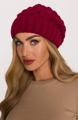 Moe - Czapka zimowa damska bez wzorów casual ze sklepu: intimiti.pl w kategorii: Czapki zimowe damskie - zdjęcie 3B4B001-93A-4736_251370