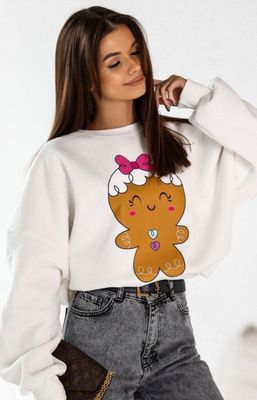 Bluza damska w nadruki Lara Fashion ze sklepu: intimiti.pl w kategorii: Bluzy damskie - zdjęcie 3B4B001-93A-4736_252187